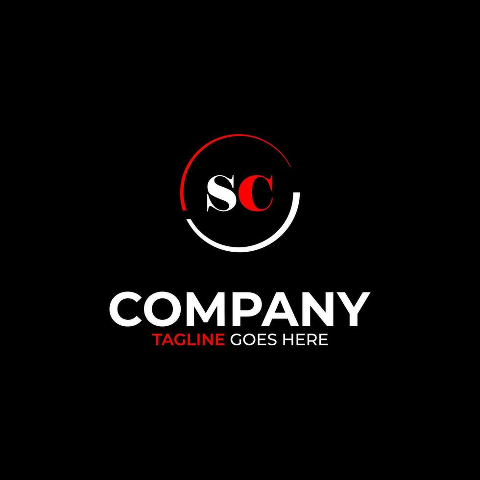 SC creative modern letters logo design template 30510296 Vector Art at