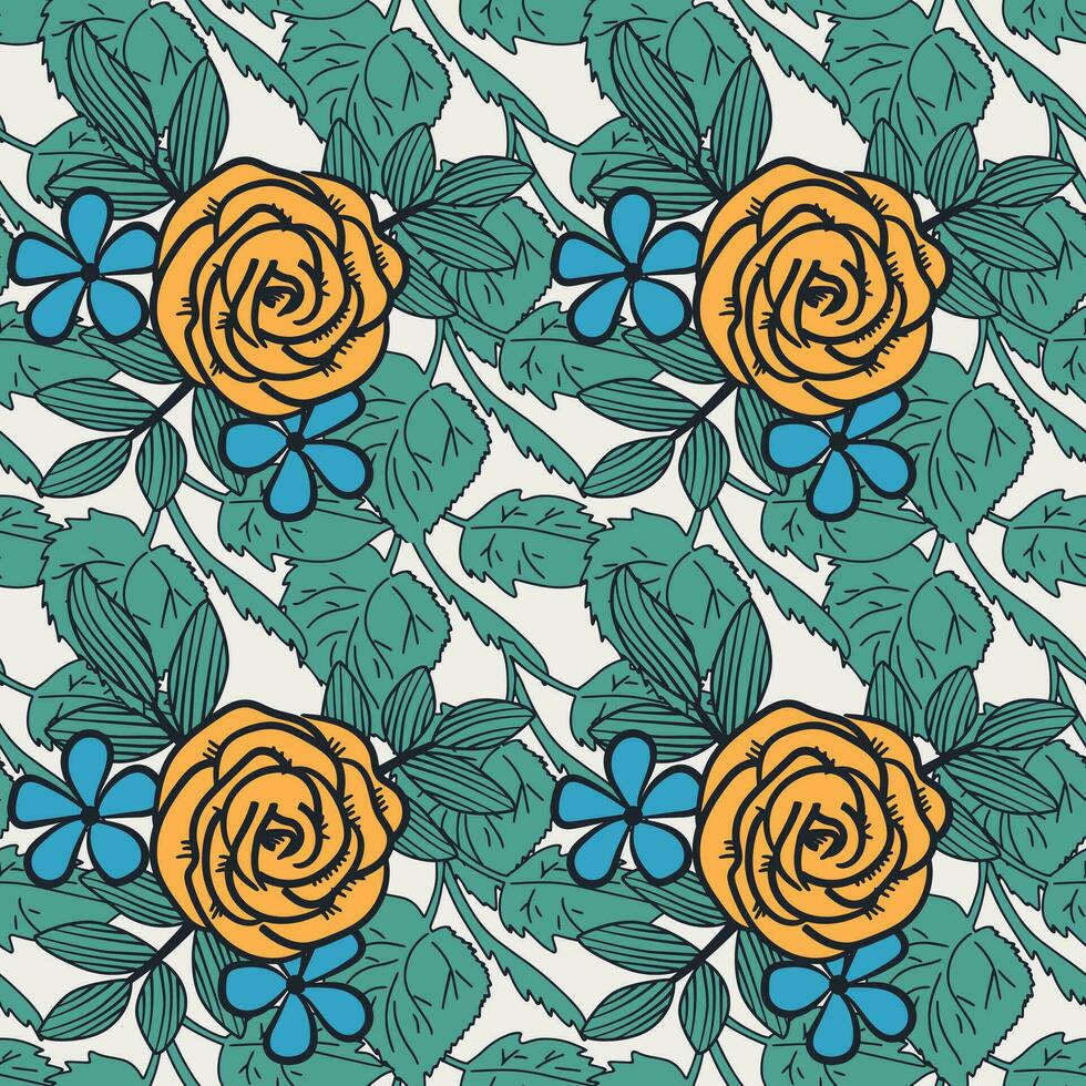 floral sin costura modelo. flores modelo. floral repetir para tela y textil vector