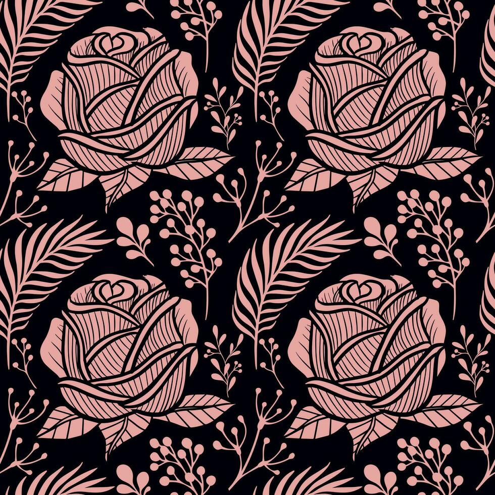 Floral seamless pattern. Floral repeat for textile and fabric. Flowers pattern vector