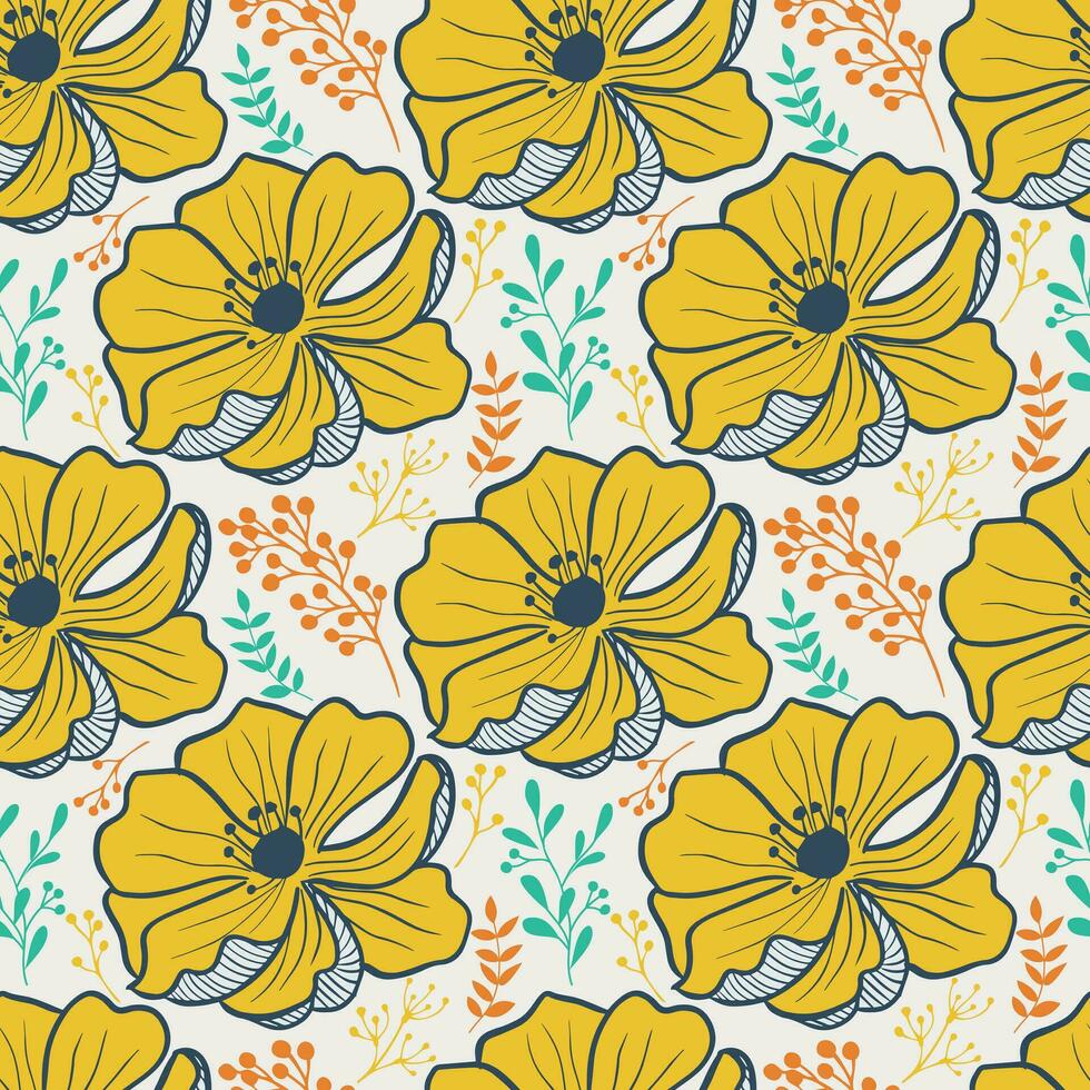 floral sin costura modelo. flores modelo. floral repetir para tela y textil vector