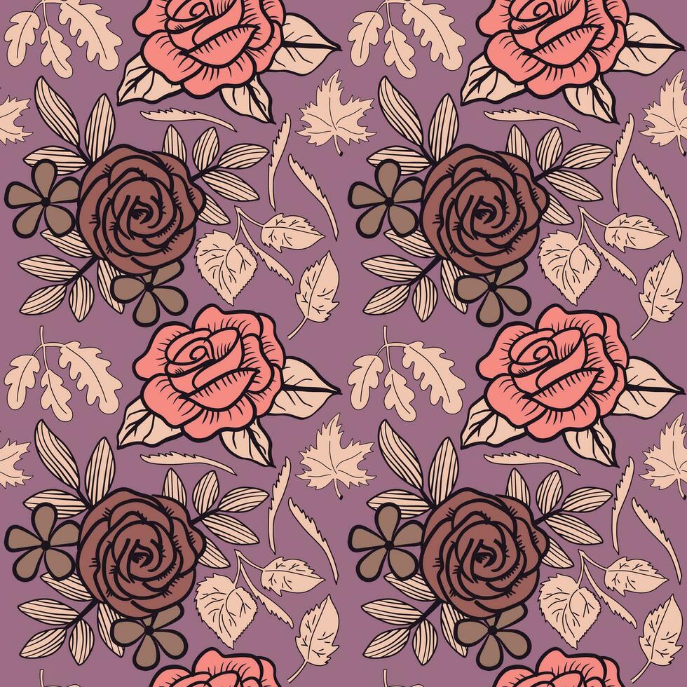 Floral seamless pattern. Floral repeat for textile and fabric. Flowers pattern vector