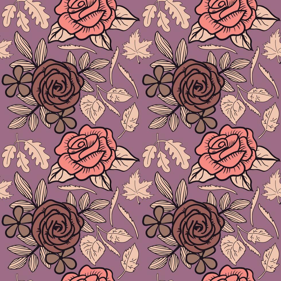 floral sin costura modelo. floral repetir para textil y tela. flores modelo vector