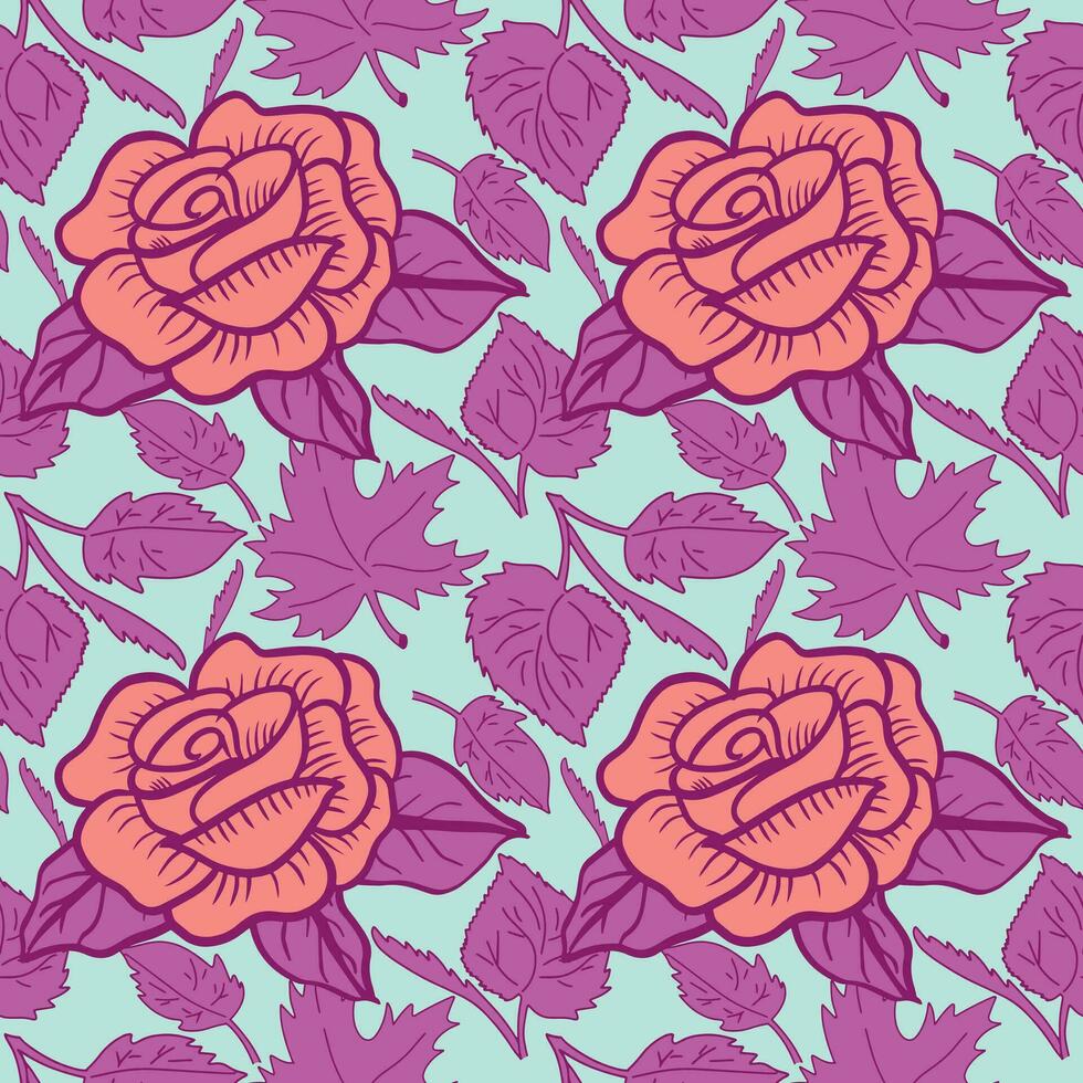 floral sin costura modelo. floral repetir para textil y tela. flores modelo vector