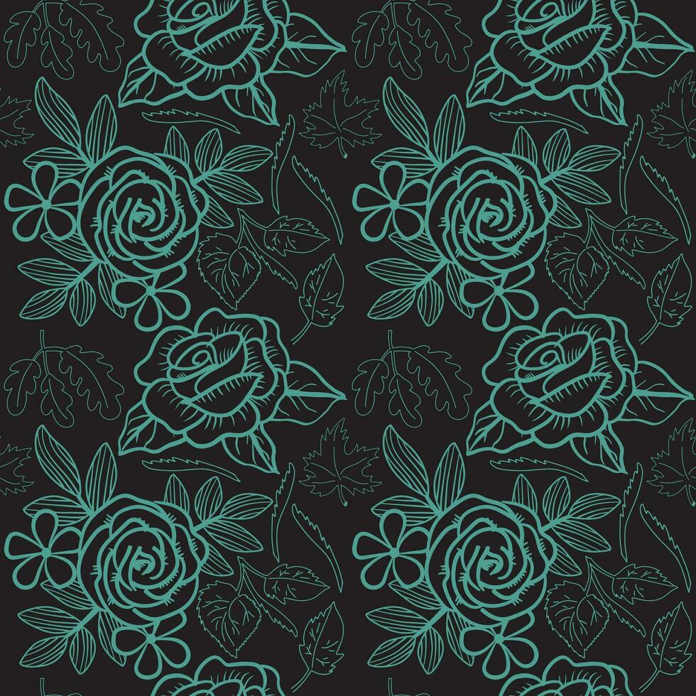 floral sin costura modelo. floral repetir para textil y tela. flores modelo vector