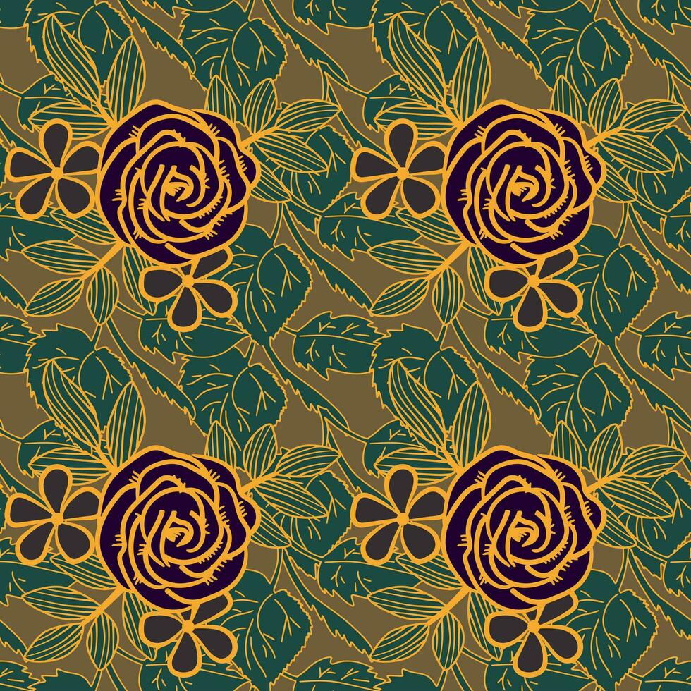 floral sin costura modelo. floral repetir para textil y tela. flores modelo vector