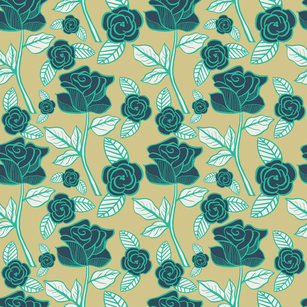 Floral seamless pattern. Floral repeat for textile and fabric. Flowers pattern vector