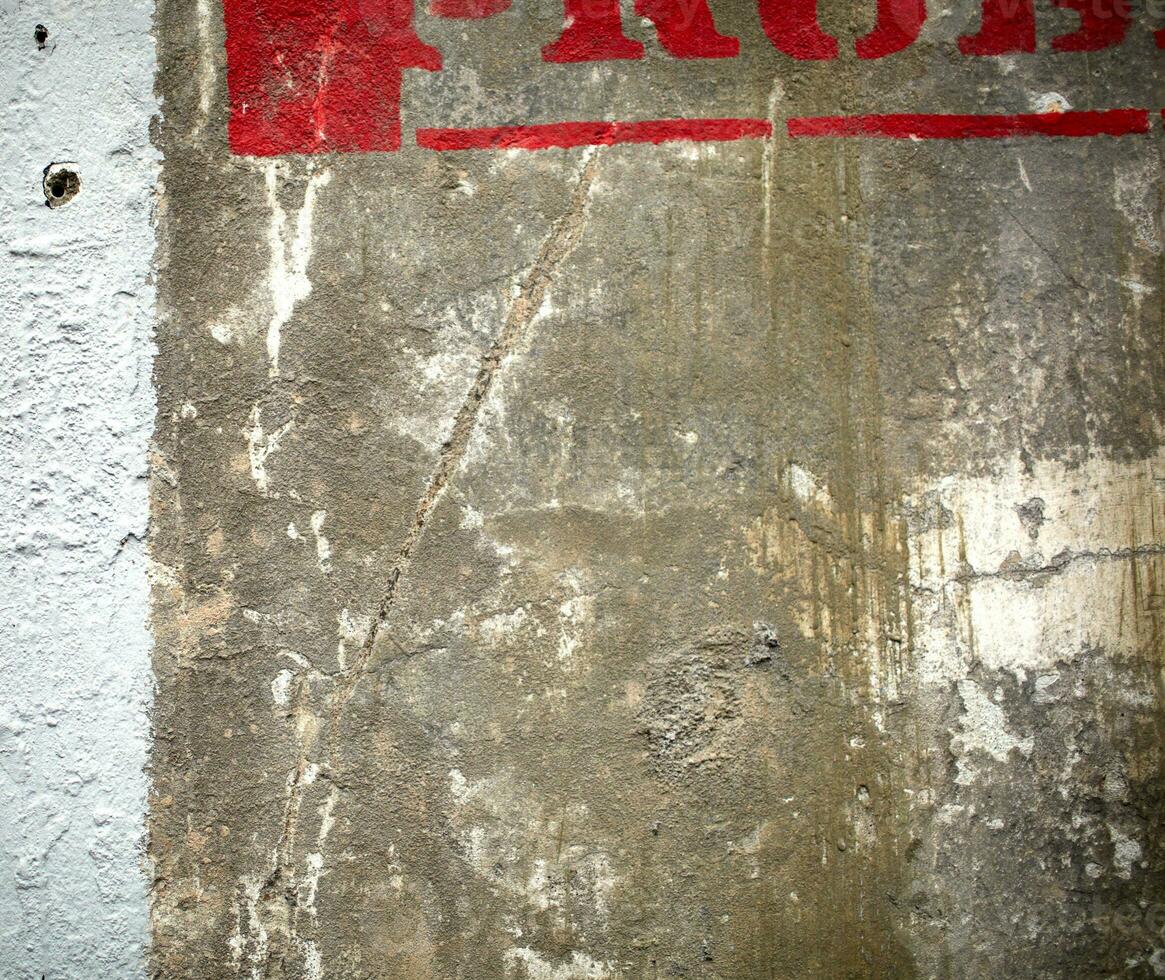 Grunge graffiti on wall photo