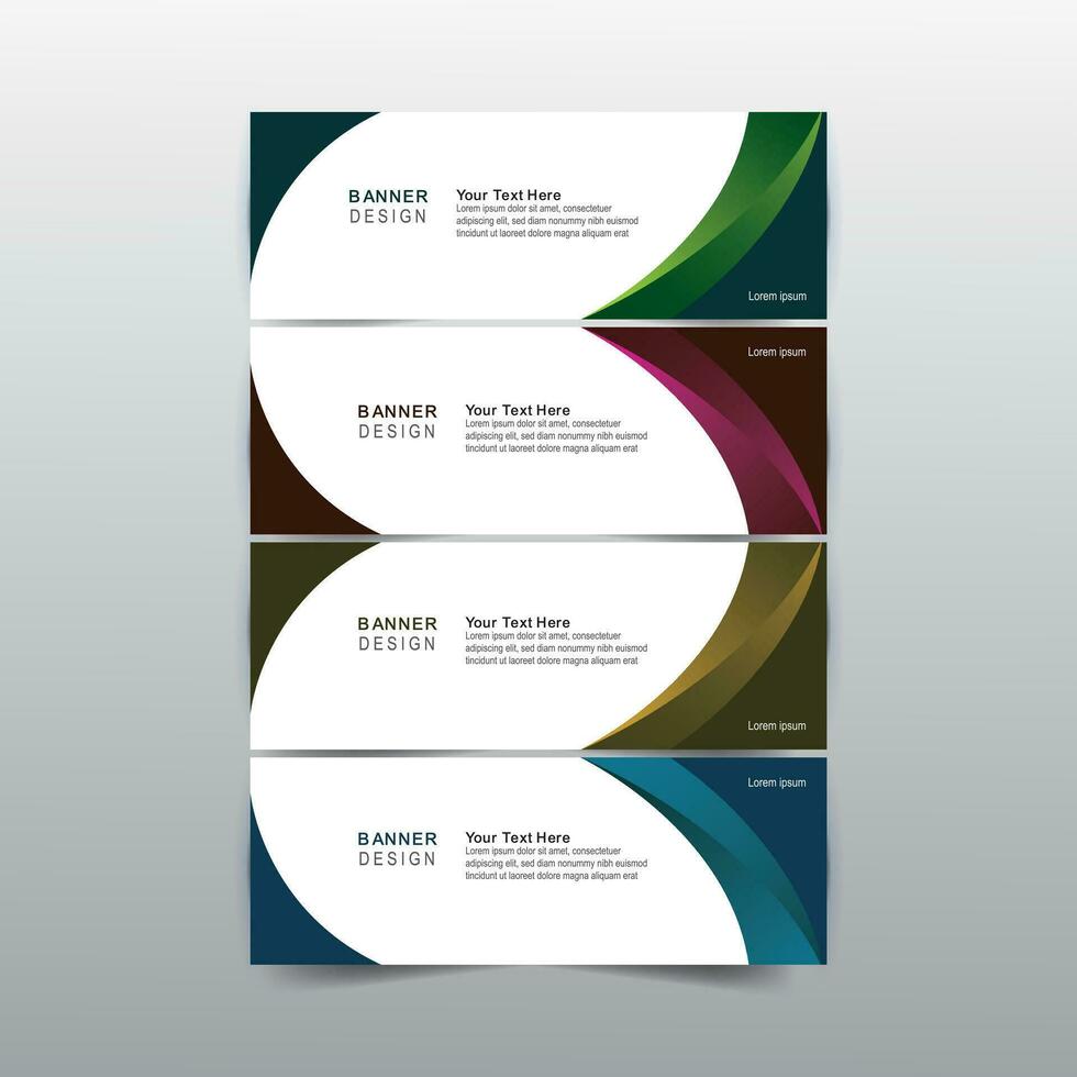 Web Banner set vector