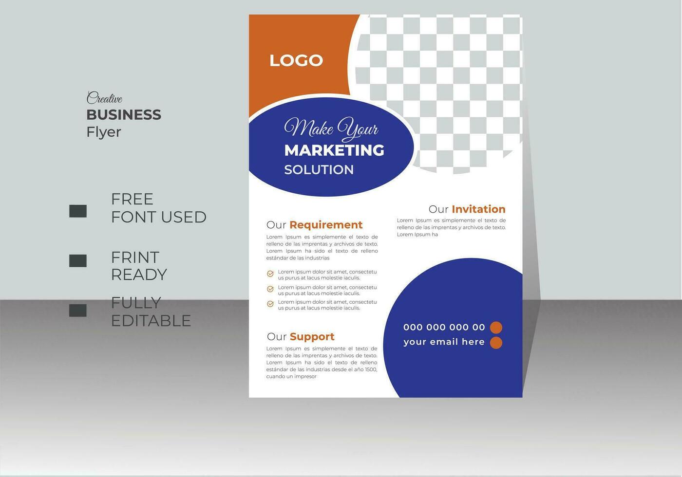 Creative Corporate business flye template design collection free vector