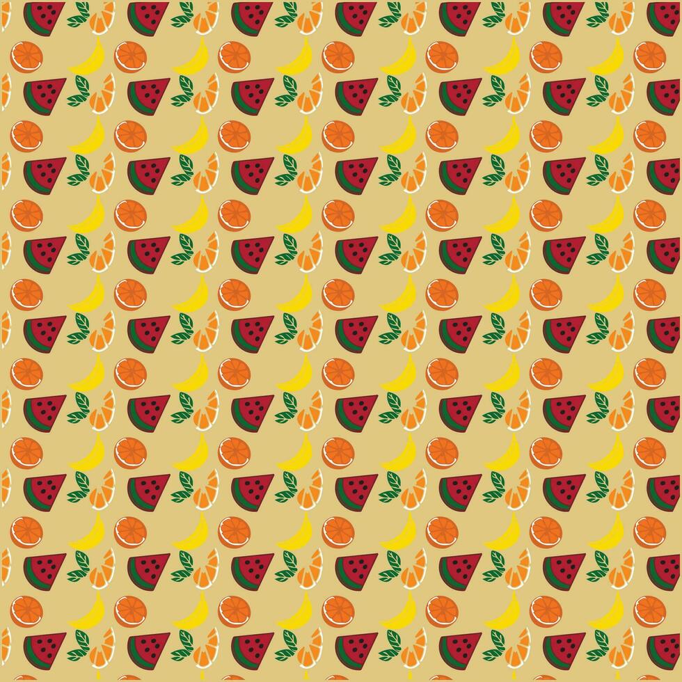 Beautiful fruit vector  template  pattern.