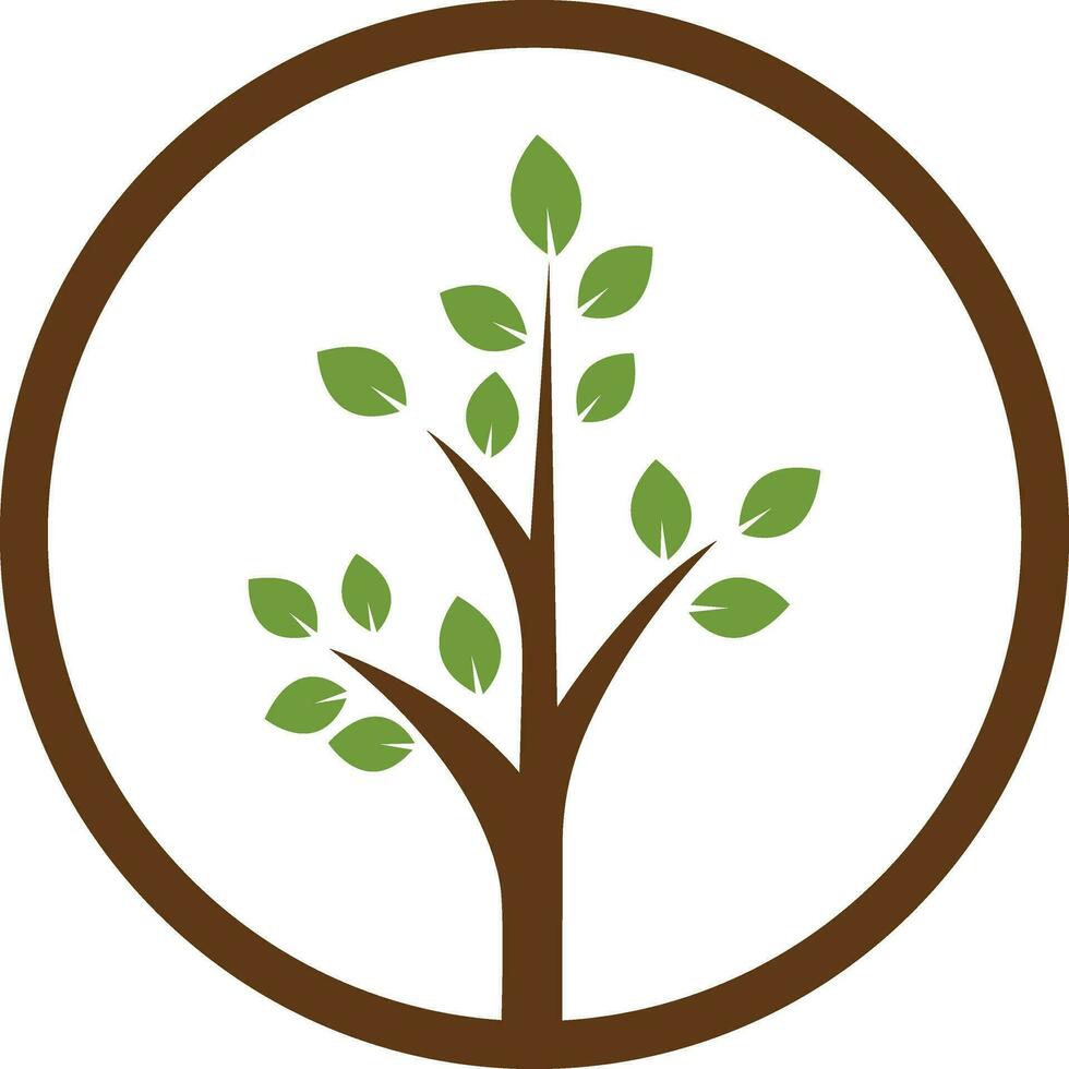 Fresh Tree plant logo vector