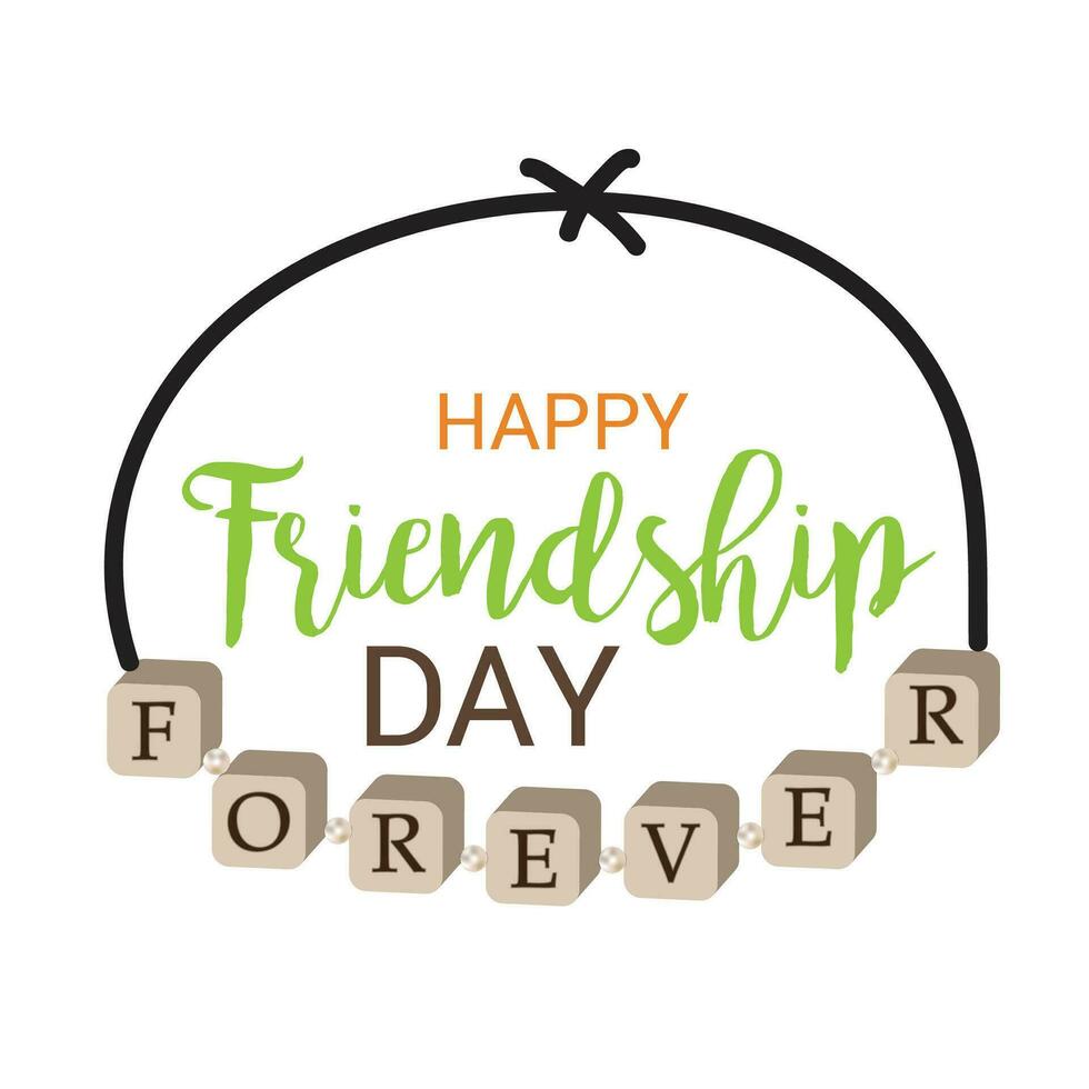 Vector illustration of a Background for Happy Friendship Day.