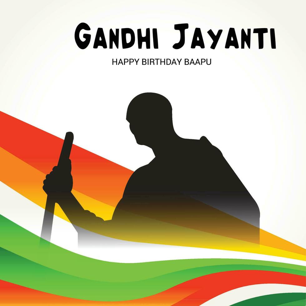 vector ilustración de un antecedentes para Gandhi jayanti.