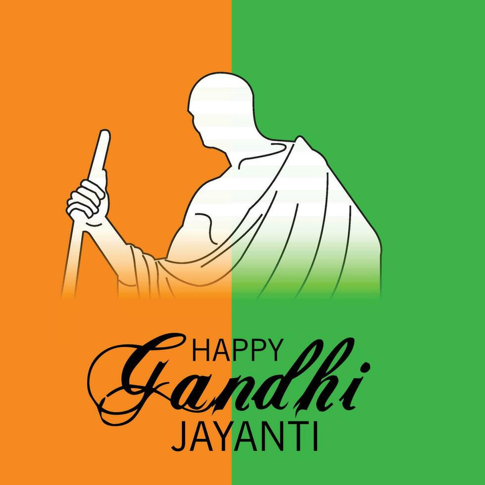 vector illustration of a Background for Gandhi Jayanti.