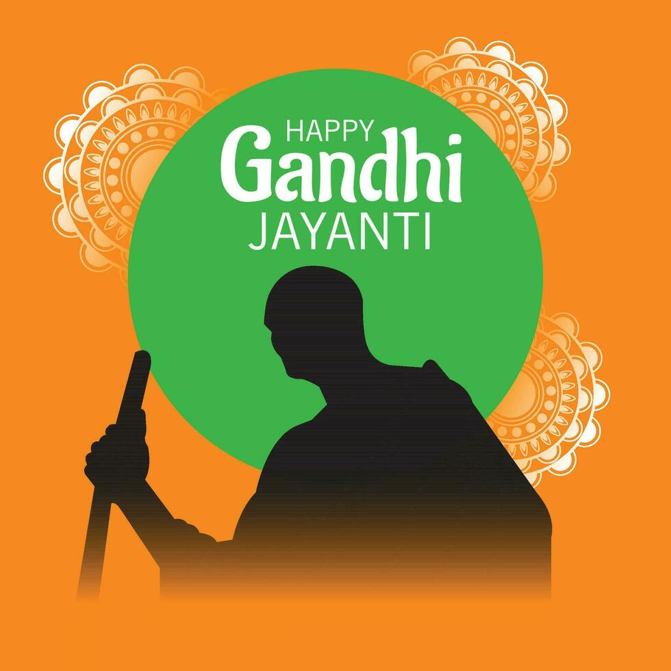 vector illustration of a Background for Gandhi Jayanti.