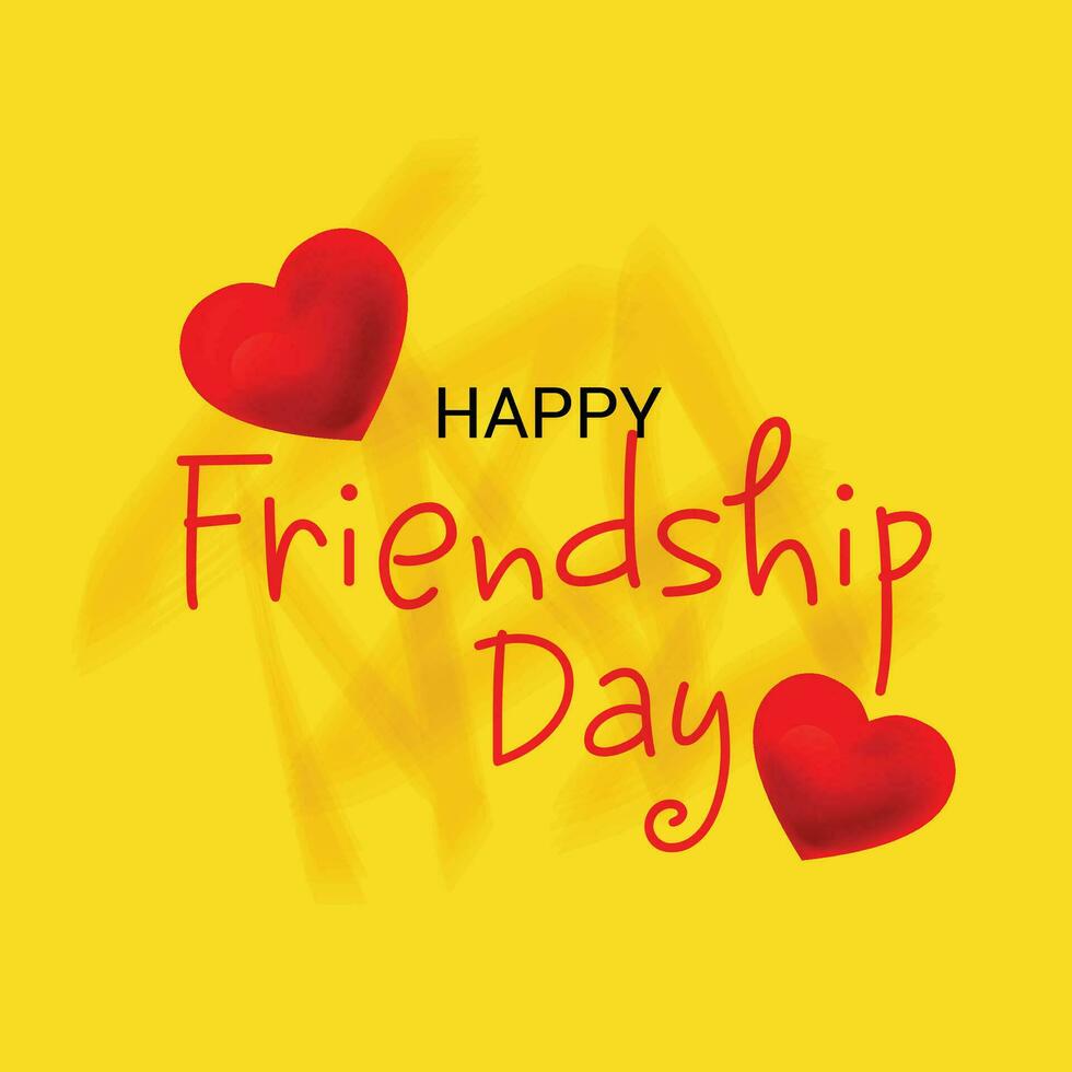 Vector illustration of a Background for Happy Friendship Day.
