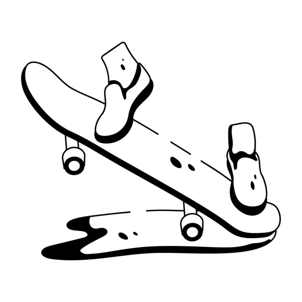 Trendy Skateboarding Concepts vector