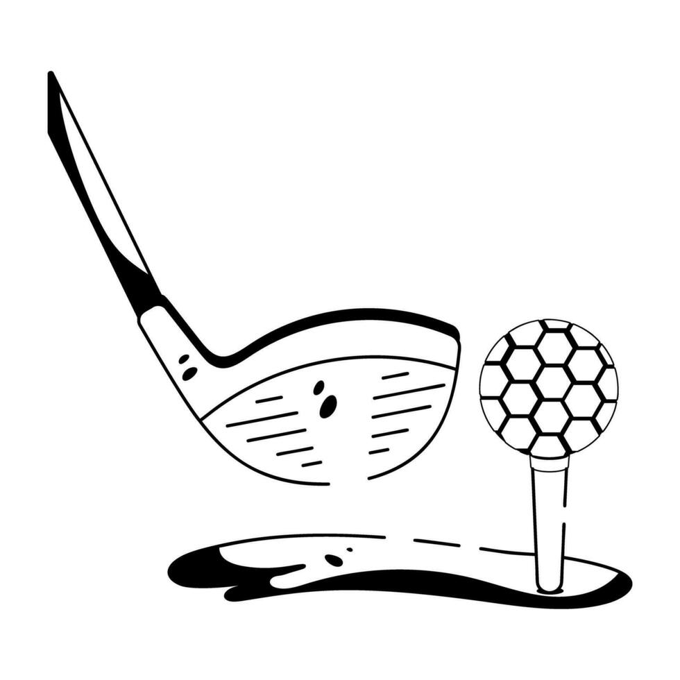 Trendy Golf Club vector