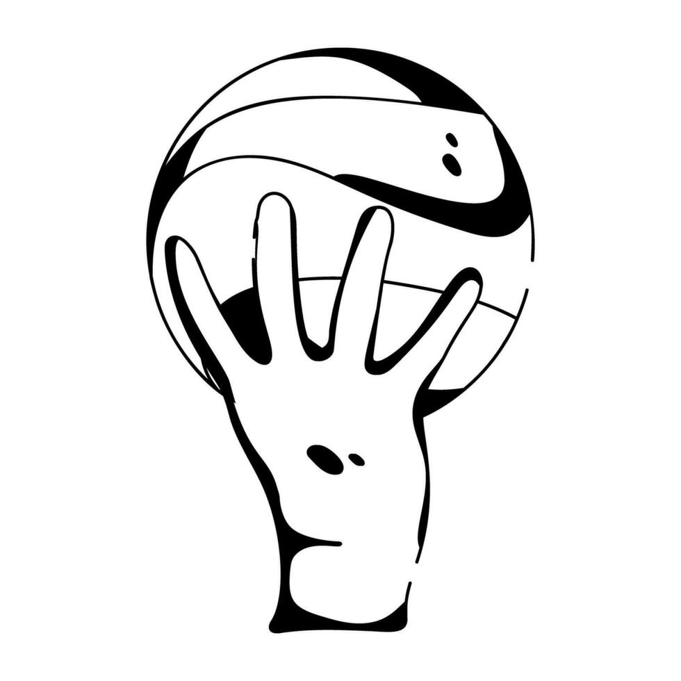 Trendy Volleyball Concepts vector