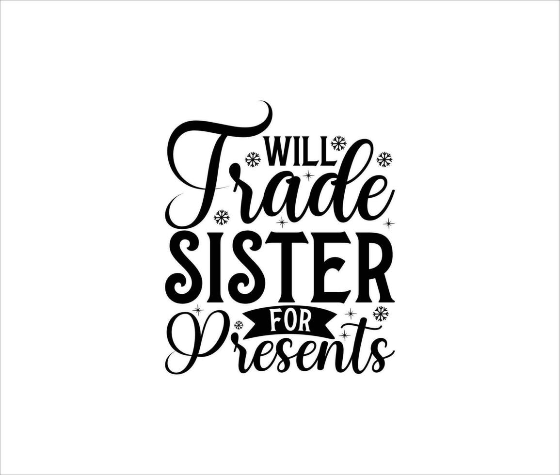 Christmas Lettering design for greeting banners, Mouse Pads, Prints, Cards and Posters, Mugs, Notebooks, Floor Pillows and T-shirt prints design. vector