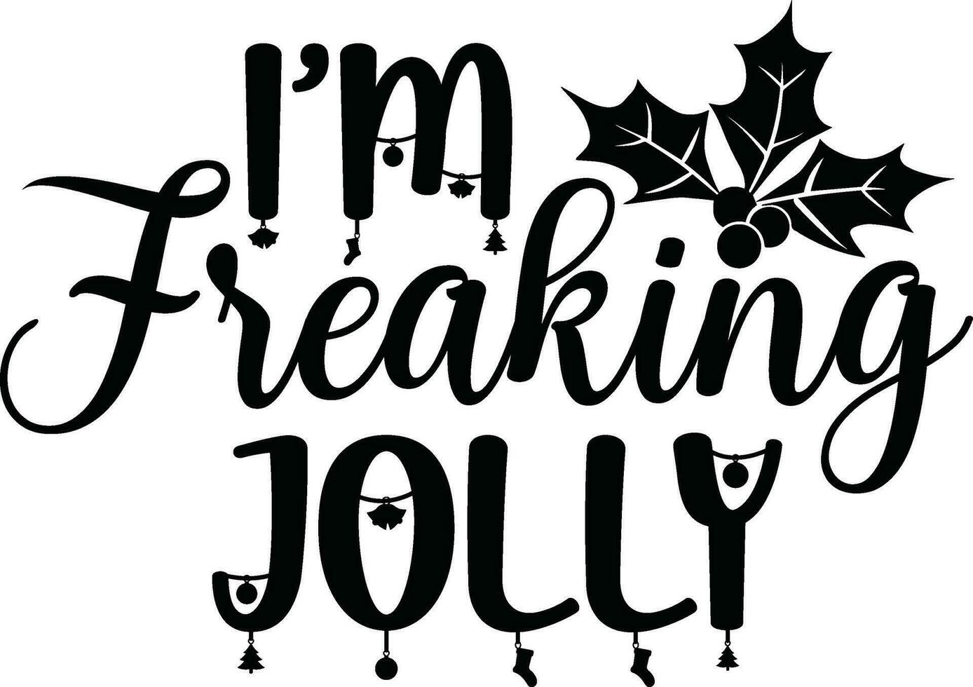 Christmas Lettering design for greeting banners, Mouse Pads, Prints, Cards and Posters, Mugs, Notebooks, Floor Pillows and T-shirt prints design. vector