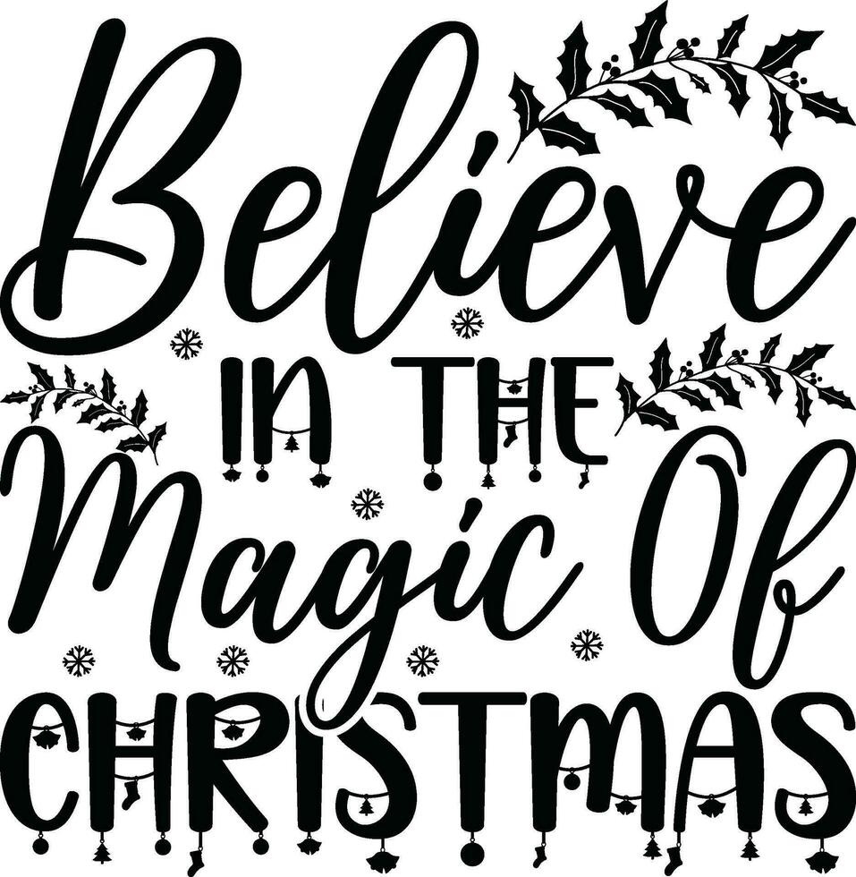 Christmas Lettering design for greeting banners, Mouse Pads, Prints, Cards and Posters, Mugs, Notebooks, Floor Pillows and T-shirt prints design. vector
