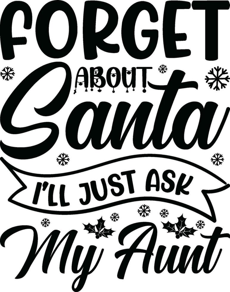 Christmas Lettering design for greeting banners, Mouse Pads, Prints, Cards and Posters, Mugs, Notebooks, Floor Pillows and T-shirt prints design. vector