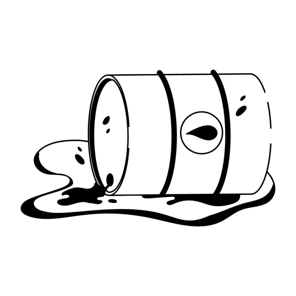 Trendy Oil Spill vector