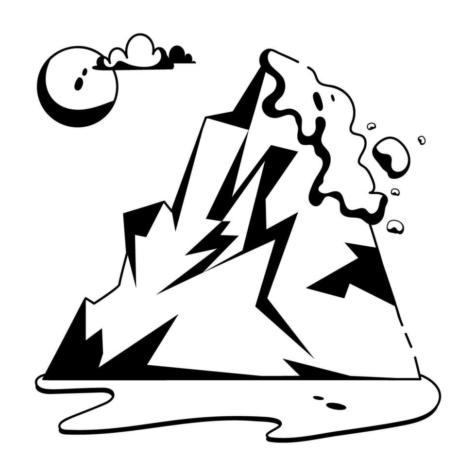 Trendy Avalanche Concepts vector