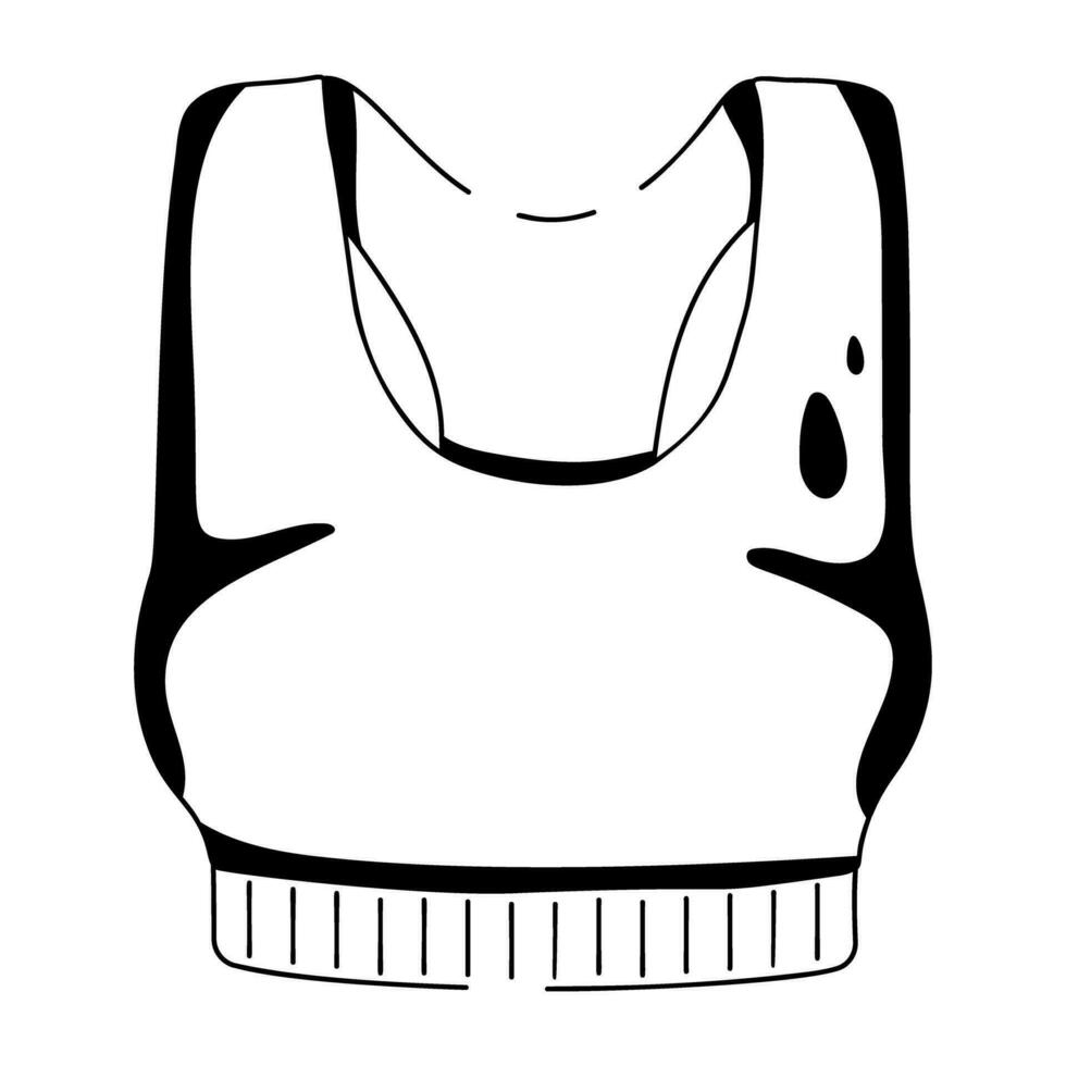 Trendy Sports Bra vector