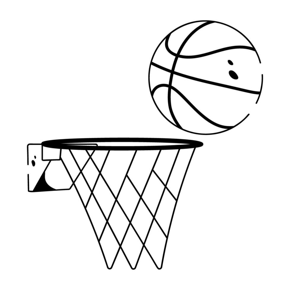 Trendy Basketball Concepts vector