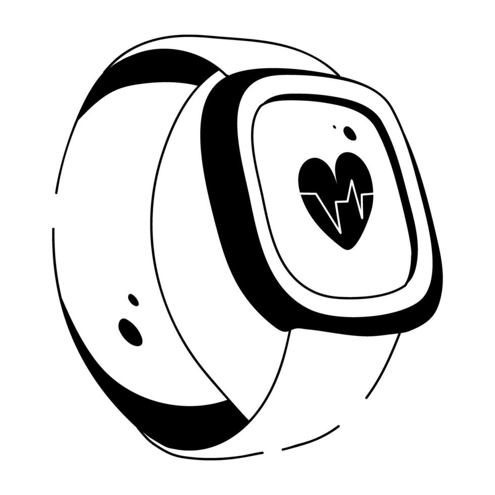 Trendy Fitness Watch vector