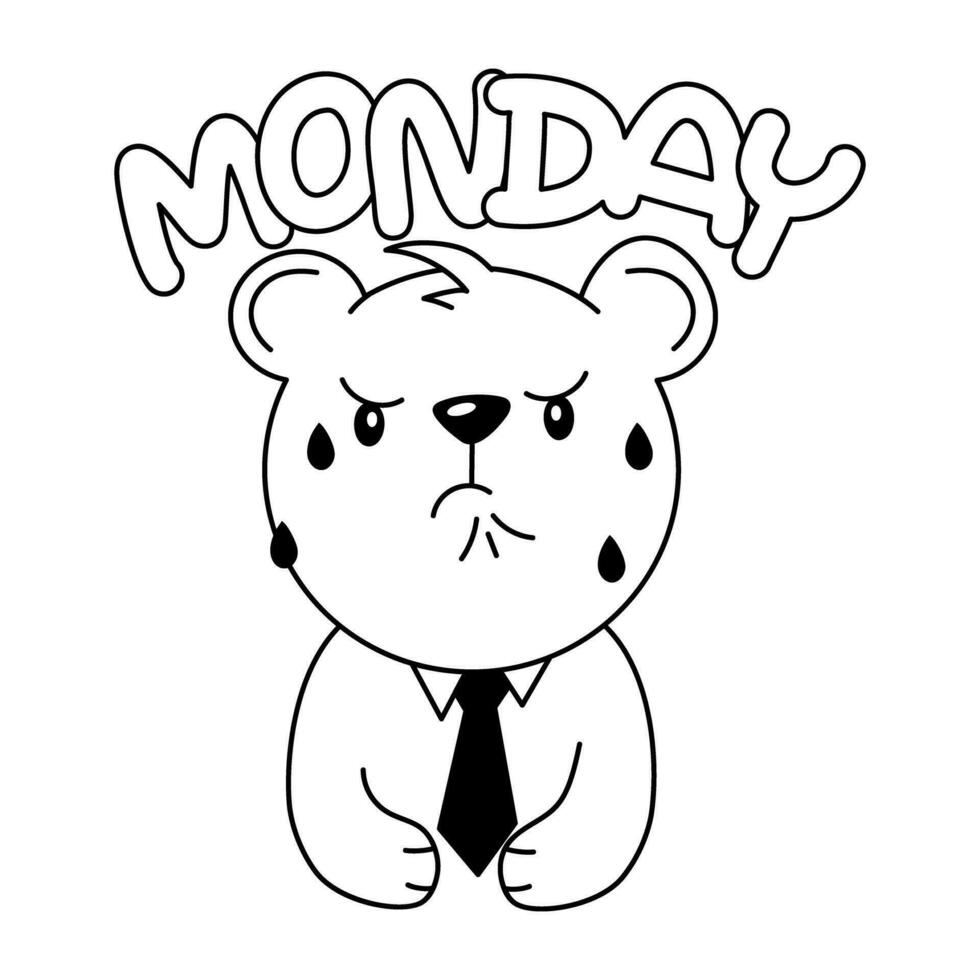 Trendy Monday Mood vector