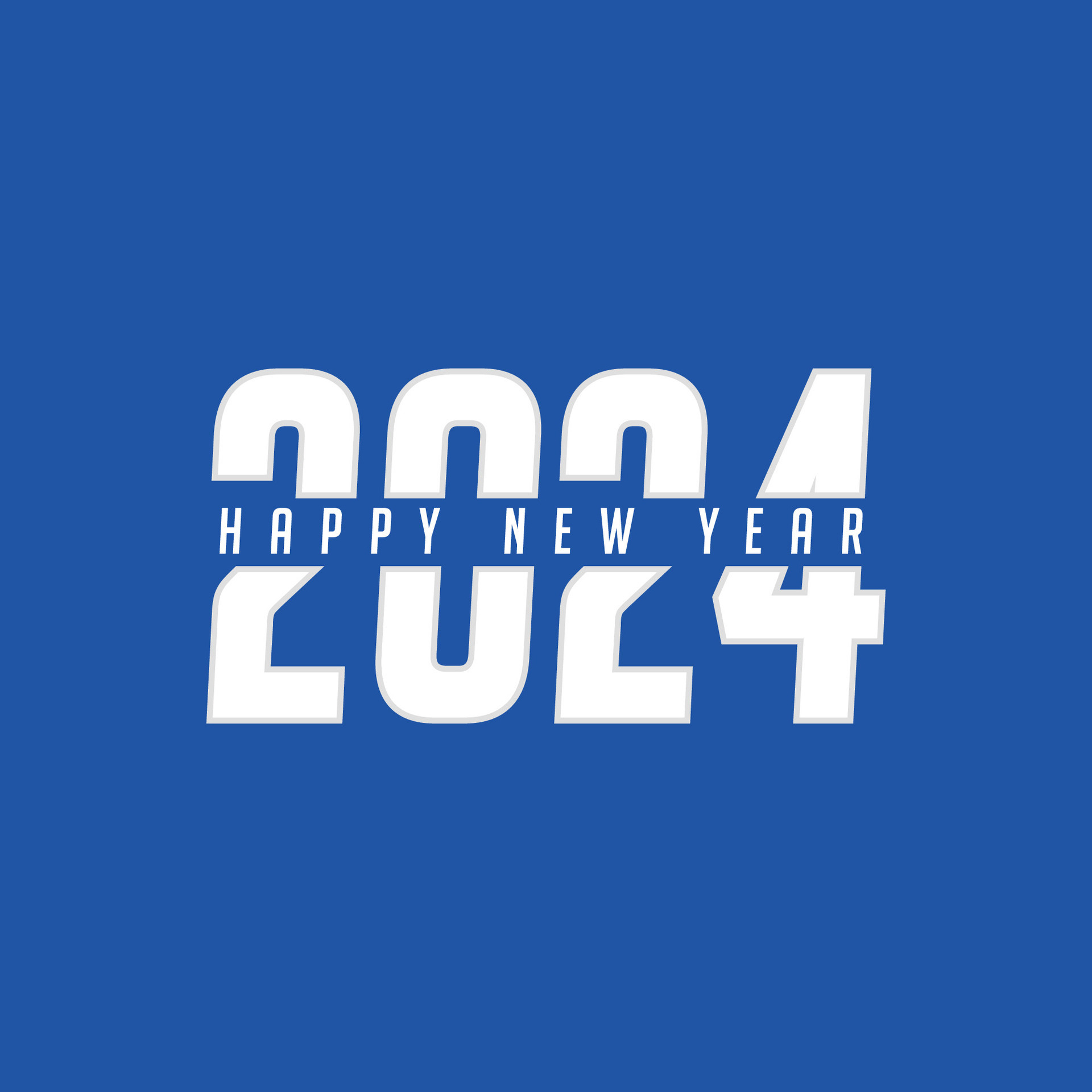 Happy New Year 2024 Typography, Minimal 2024 New Year Text 30512919