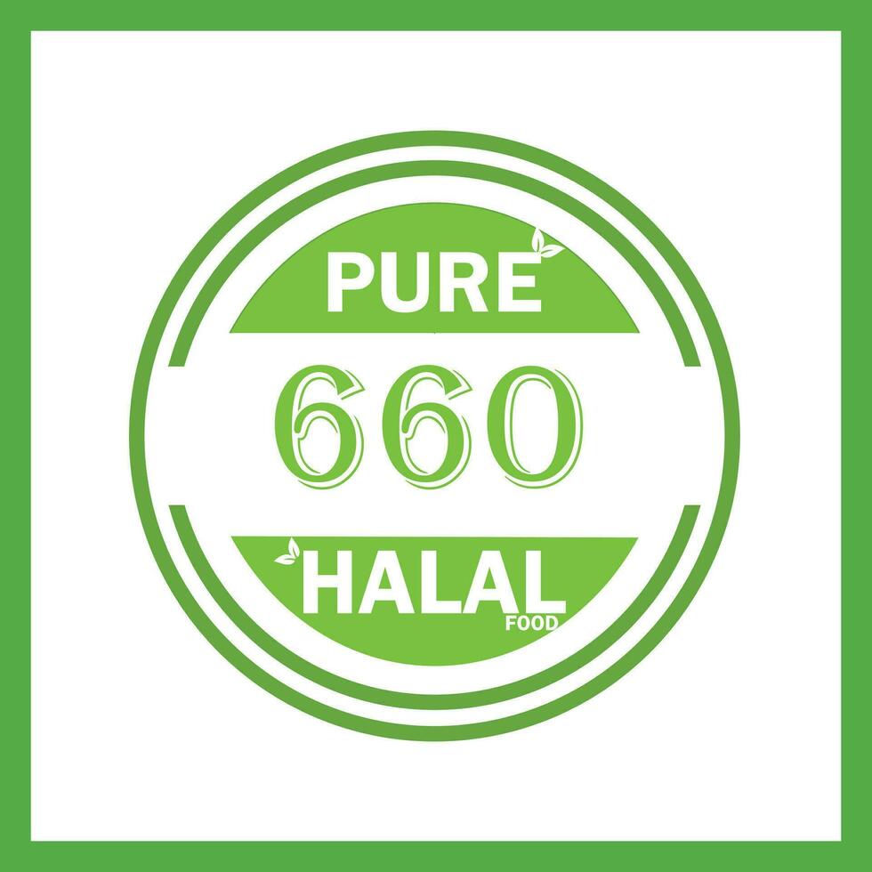 design with halal leaf design 660 vector