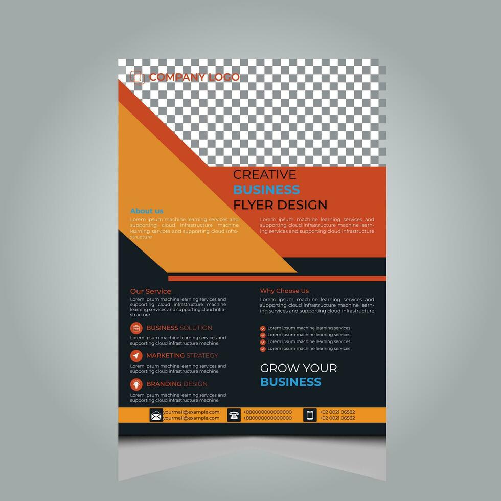 Corporate Flyer Design Template vector