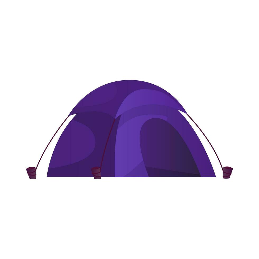 Camping mountaineering tent, army expedition, shelter on nature, campsite canopy dome. Active recreation, tourists, summer vacation. Traveler camp at nature. Hiking, travel activity. vector