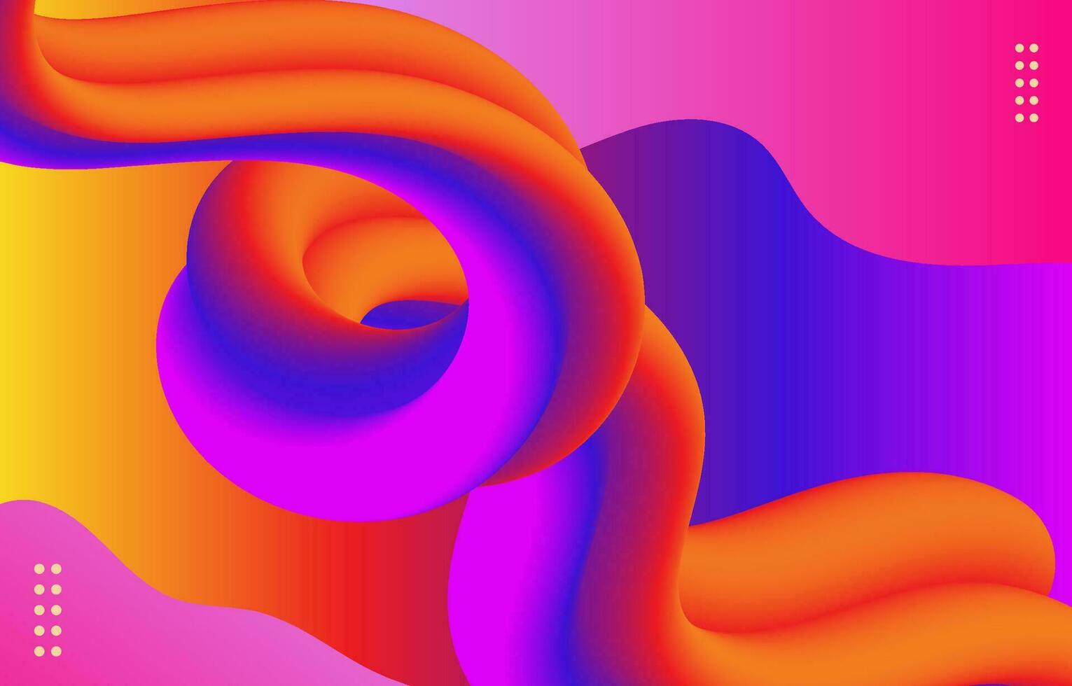 Modern Abstract 3D Colorful Fluid background vector