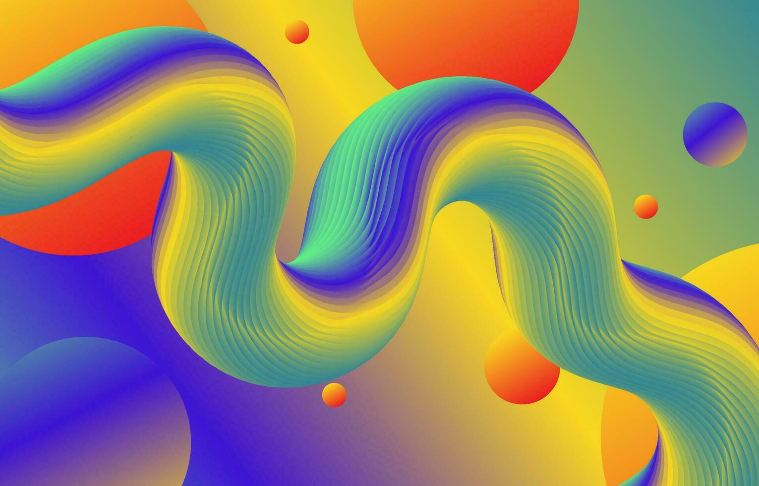 Modern Abstract 3D Colorful Fluid background vector