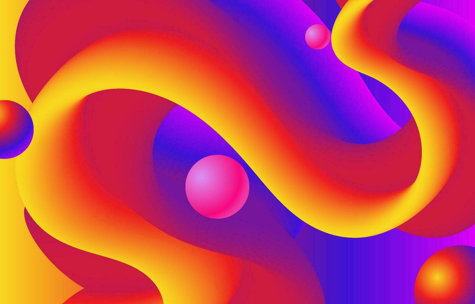 Modern Abstract 3D Colorful Fluid background vector