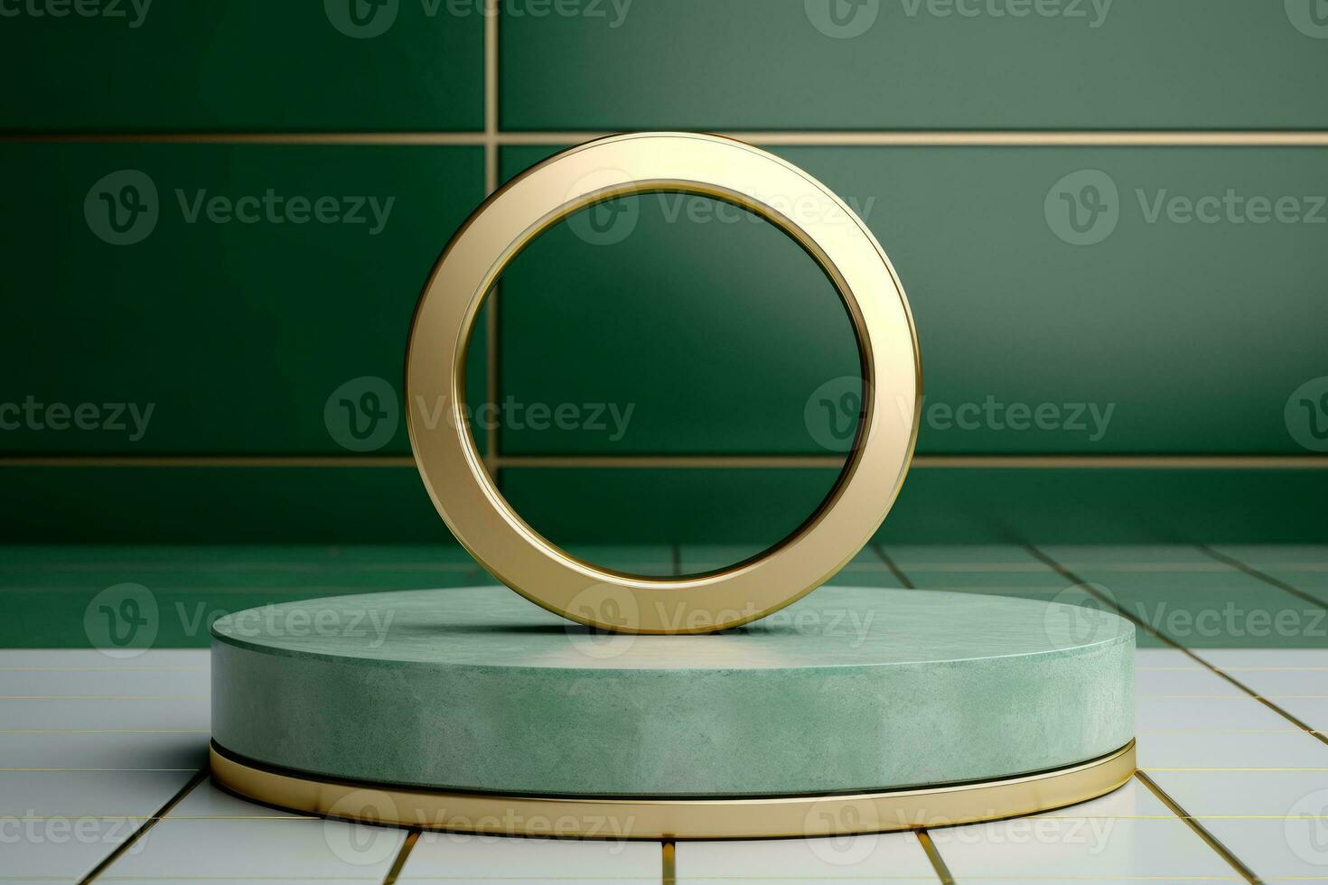 Ai Generative Photo of a podium on the beach for product presentation
