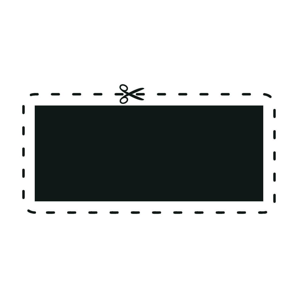 Cut line icon with scissor, cut here guidance, scissors and dash. Coupon mark and symbol for cropping, signifying voucher. Flat vector illustrations isolated in background.