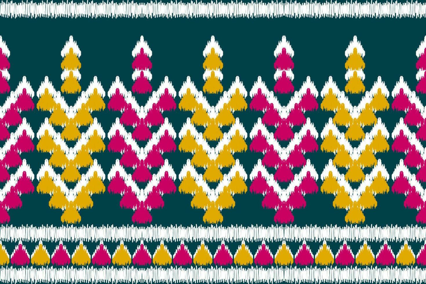 Abstract ethnic ikat art. Seamless pattern in tribal. Aztec geometric ornament print. vector