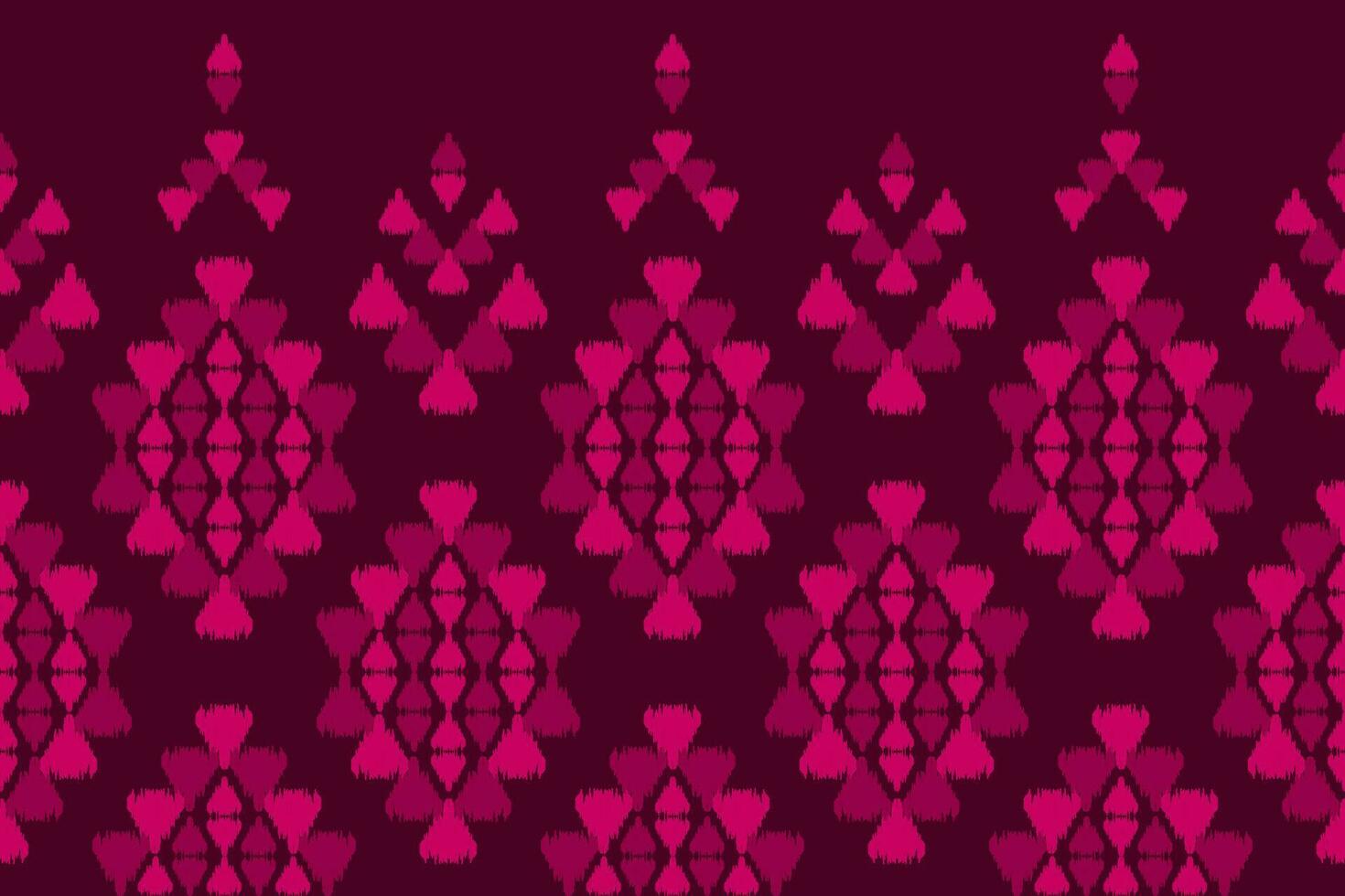 arte abstracto étnico ikat. patrón sin costuras en tribal. estampado de adornos geométricos aztecas. vector