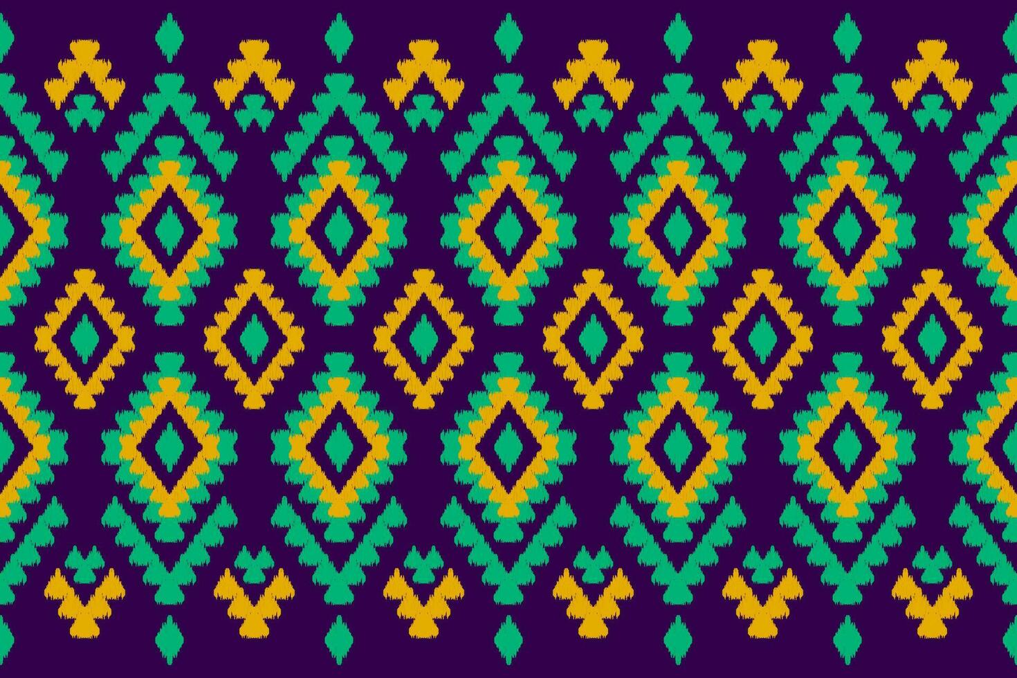 Carpet ethnic ikat pattern art. Geometric ethnic ikat seamless pattern in tribal. Mexican style. vector