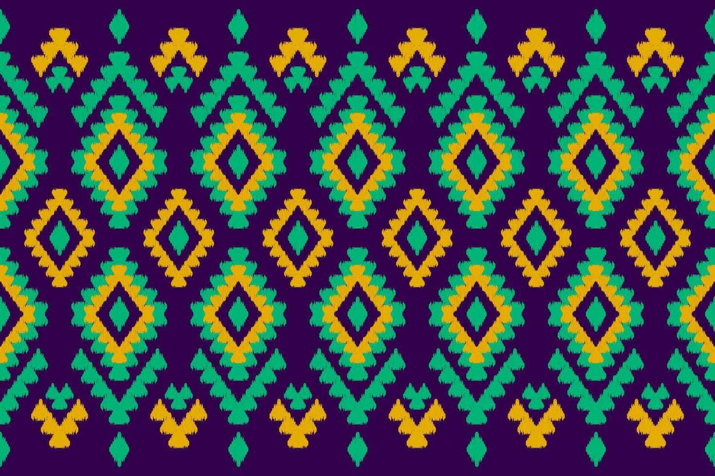 alfombra étnica patrón ikat art. patrón geométrico étnico ikat sin costuras en tribal. estilo mexicano vector