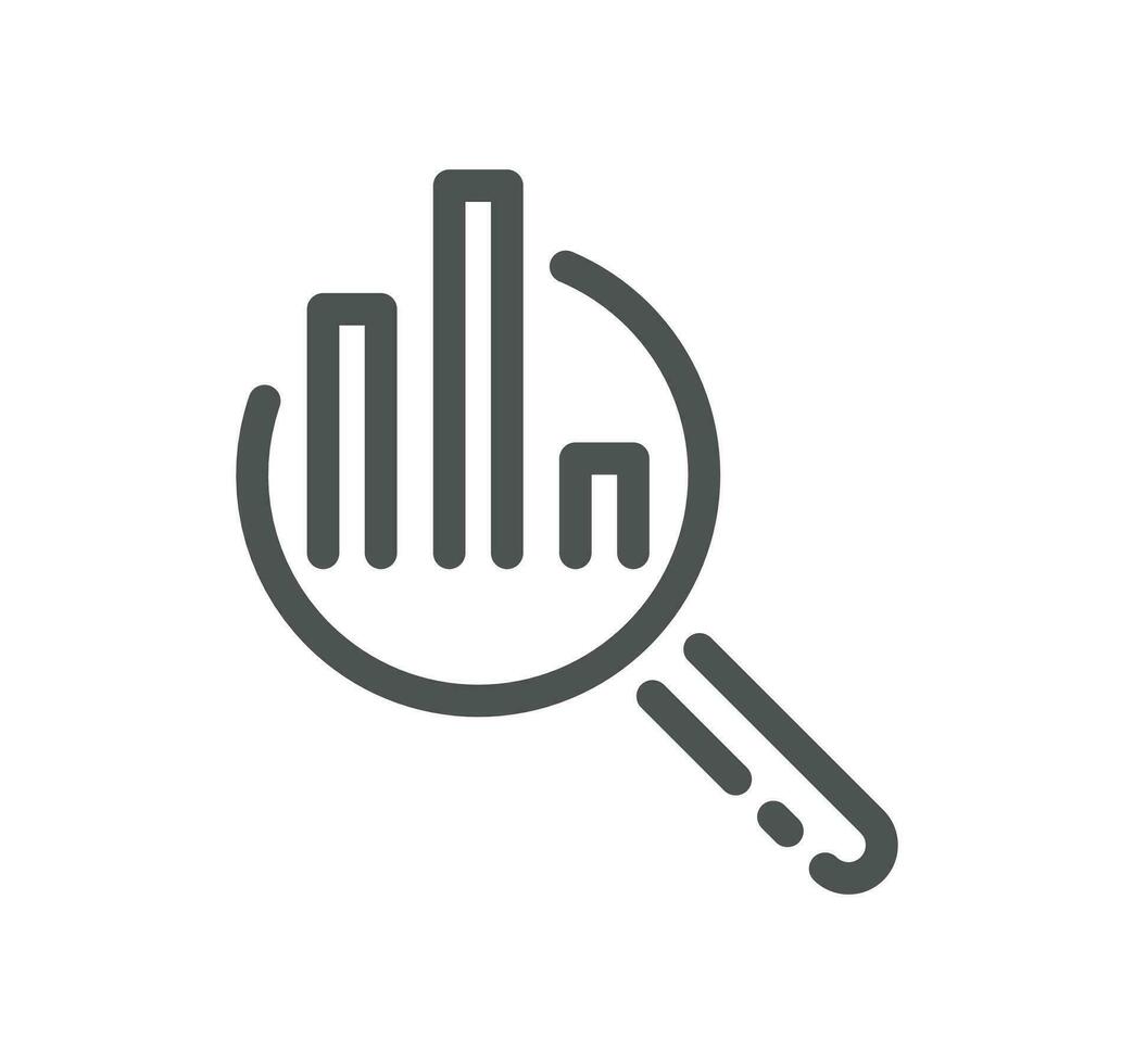 Graph related icon outline and linear vector. vector