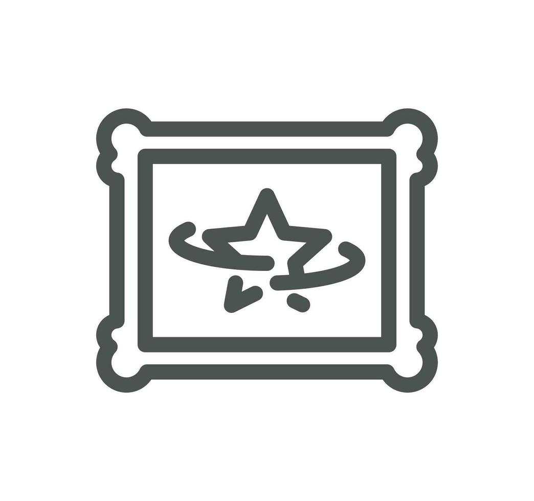 Exclusive benefit related icon outline and linear vector. vector