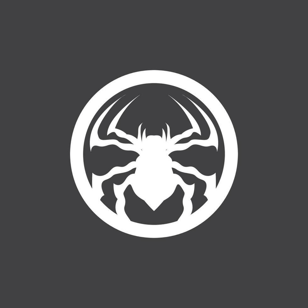 Spider Logo, Retro Vintage Insect Vector Design Vector Template