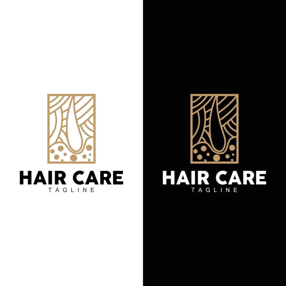 Hair Care Logo, Hair Care Skin Vector, Template Design vector